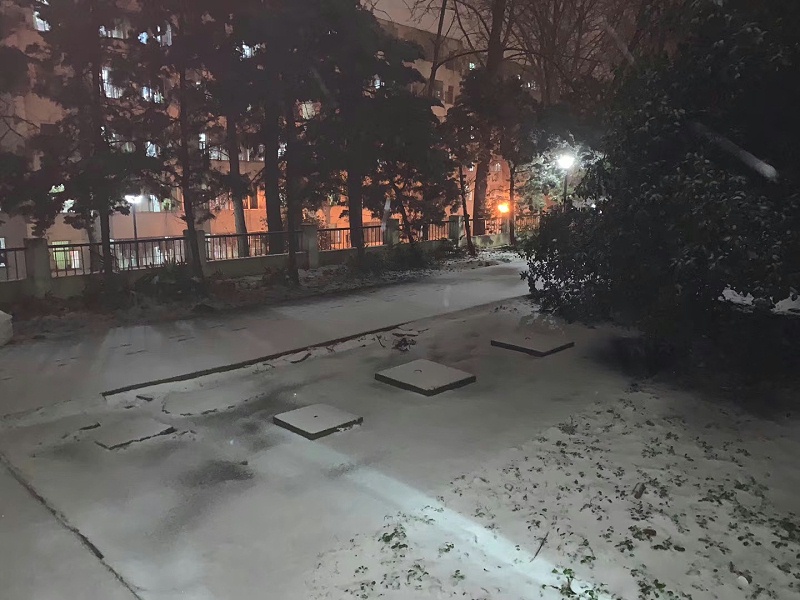下雪啦 2020雪景 揚子江空調