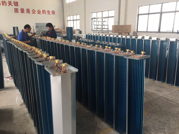 揚子江空調風機盤管（表冷器）生產現場